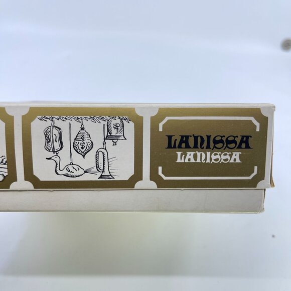 vintage 6 piece bell shaped glass christmas tree ornaments with glitter accents - Picture 10 of 10